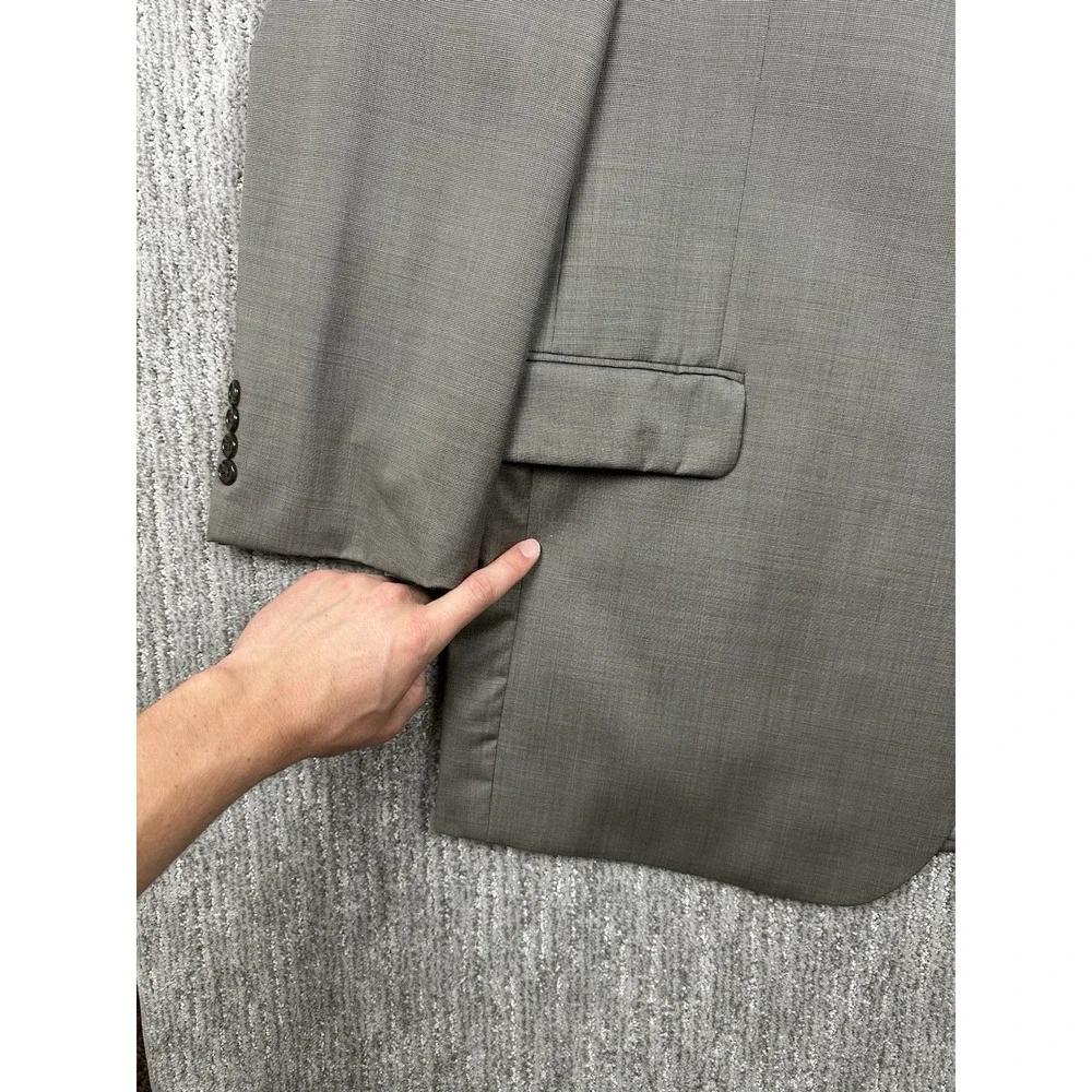 JOS A Bank Signature Collection 100% Wool Mens Blazer Sport Coat Jacket 48LG